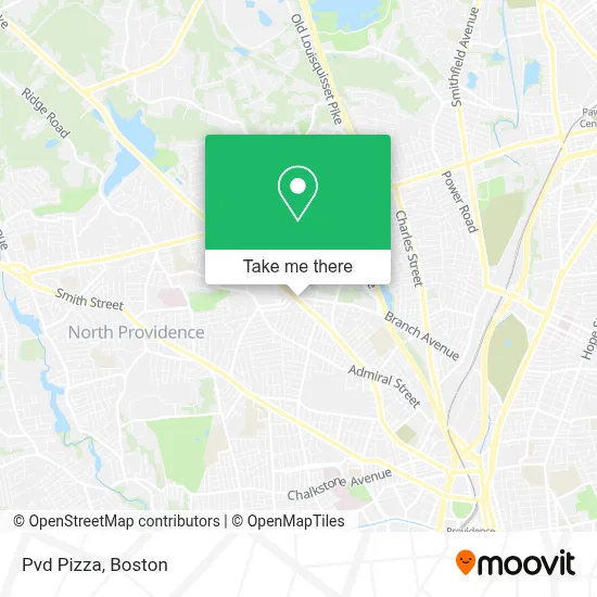 Pvd Pizza map