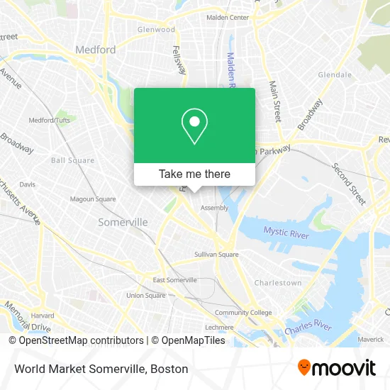 World Market Somerville map