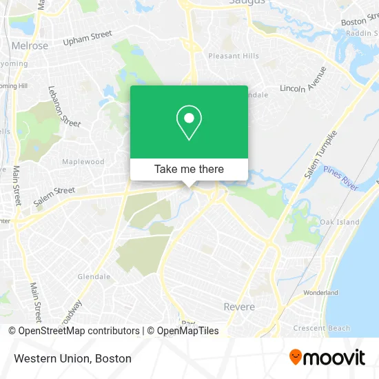 Western Union map