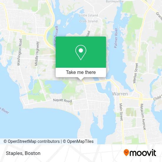 Staples map