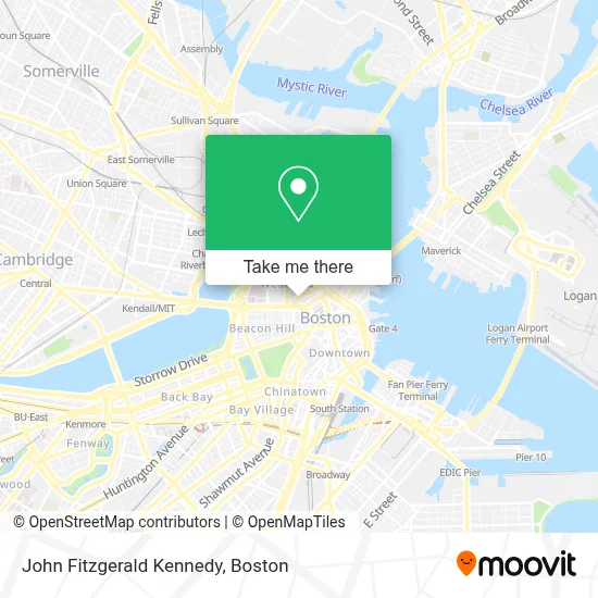 John Fitzgerald Kennedy map