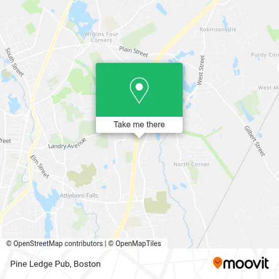 Pine Ledge Pub map