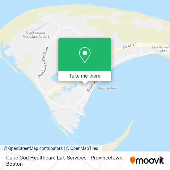 Cape Cod Healthcare Lab Services - Provincetown map