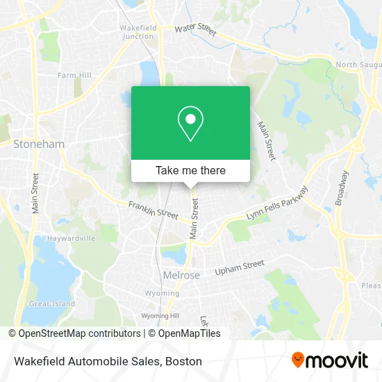 Wakefield Automobile Sales map