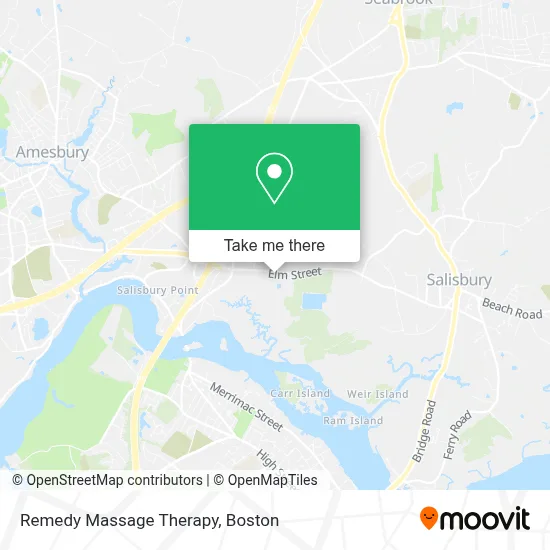 Remedy Massage Therapy map