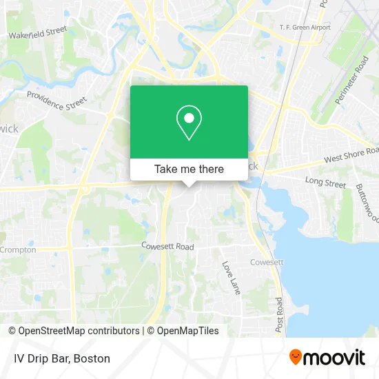 IV Drip Bar map