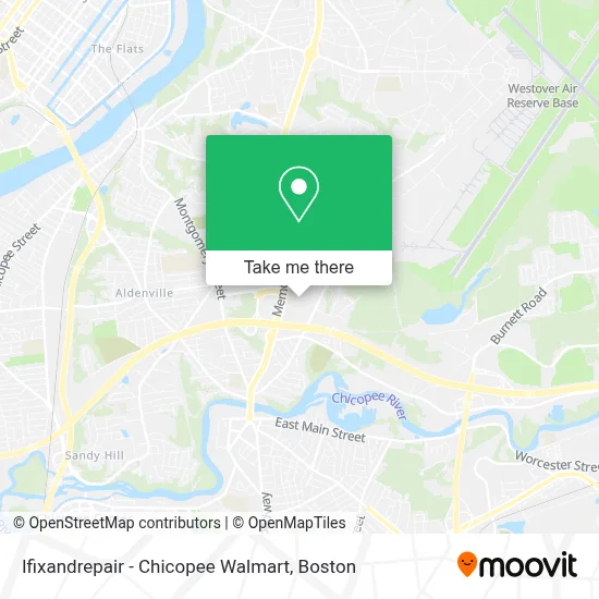 Ifixandrepair - Chicopee Walmart map