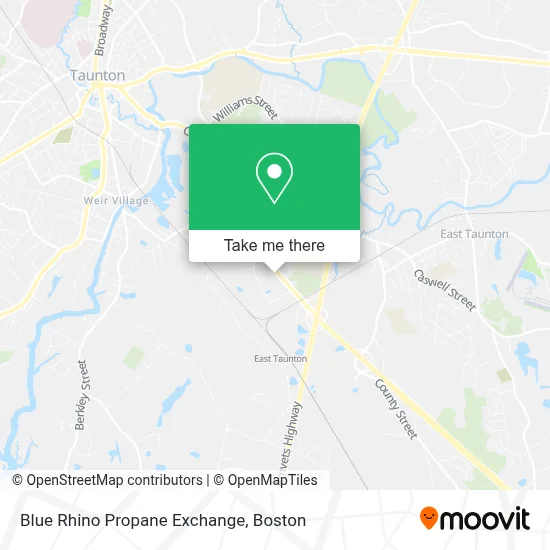 Blue Rhino Propane Exchange map