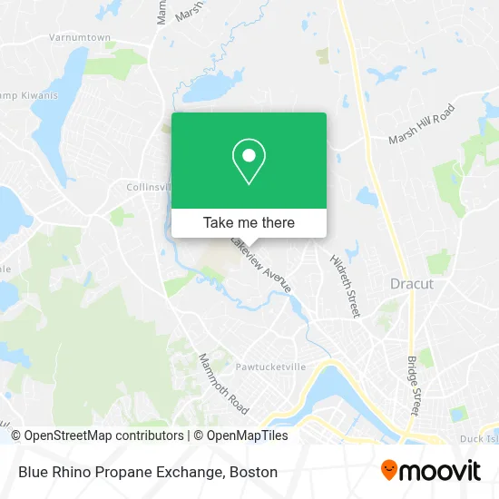 Blue Rhino Propane Exchange map
