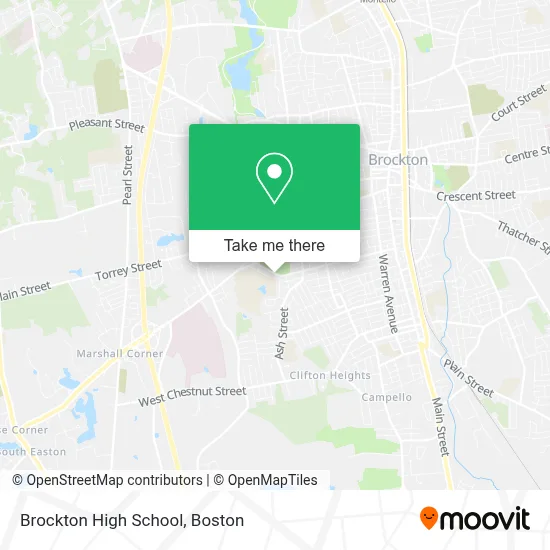 Brockton High School map