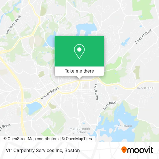 Vtr Carpentry Services Inc map