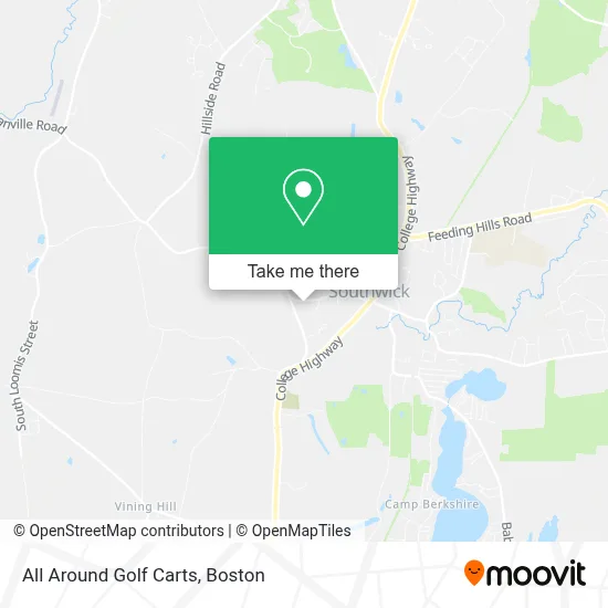 All Around Golf Carts map