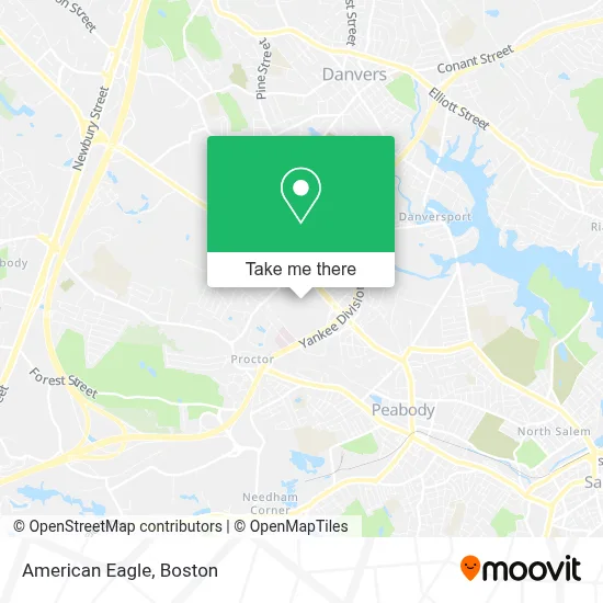 American Eagle map