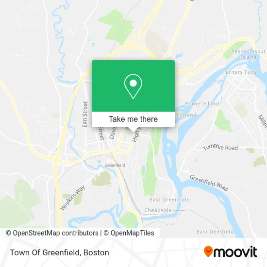 Town Of Greenfield map