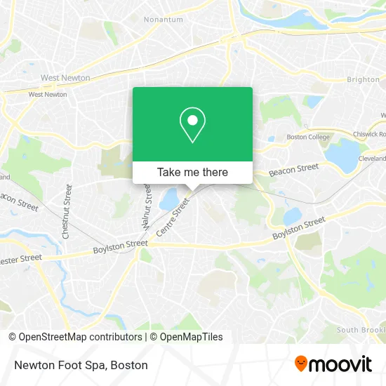 Newton Foot Spa map