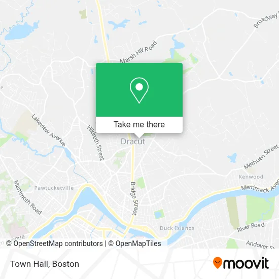 Town Hall map