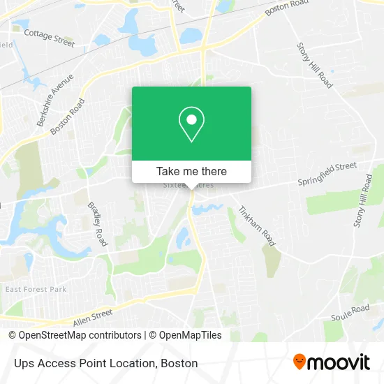 Ups Access Point Location map