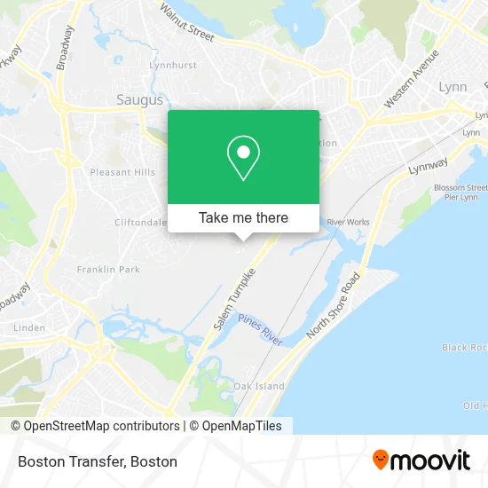 Boston Transfer map