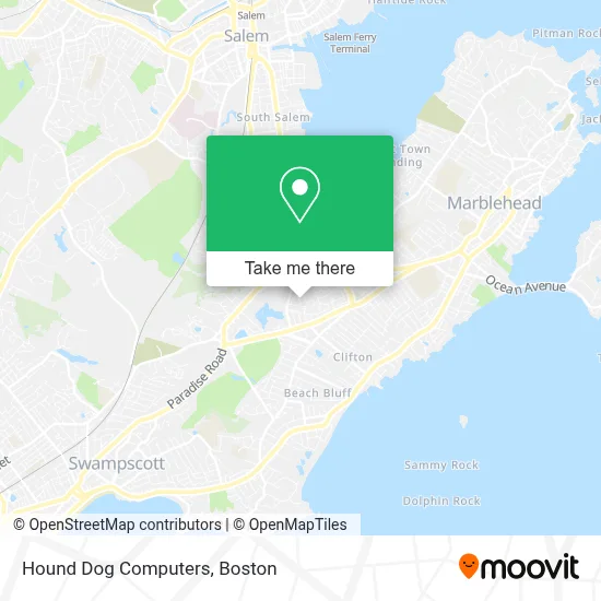 Hound Dog Computers map