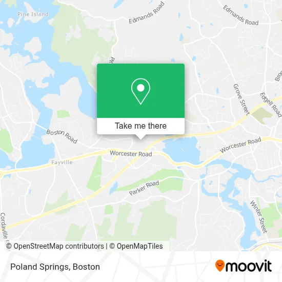 Poland Springs map