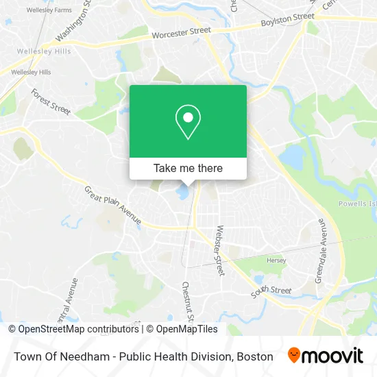 Town Of Needham - Public Health Division map