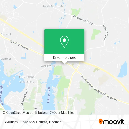 William P. Mason House map