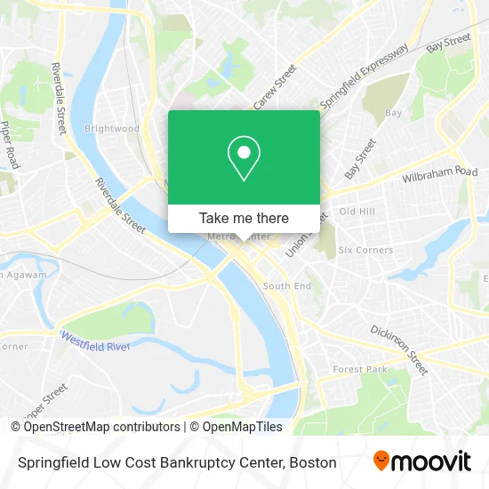 Springfield Low Cost Bankruptcy Center map
