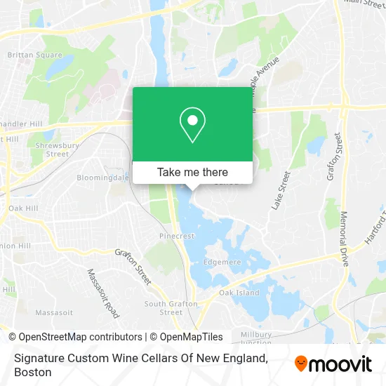 Signature Custom Wine Cellars Of New England map