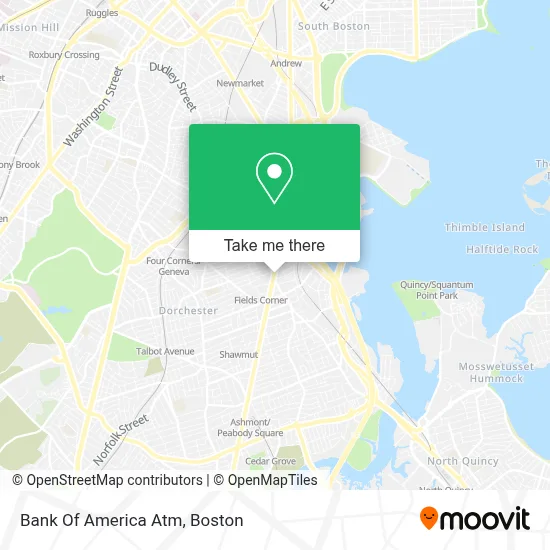 Bank Of America Atm map