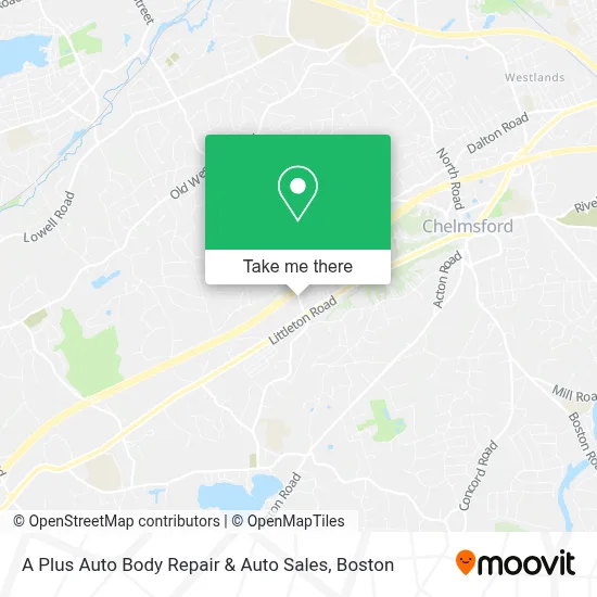 A Plus Auto Body Repair & Auto Sales map
