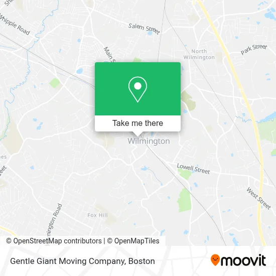 Gentle Giant Moving Company map