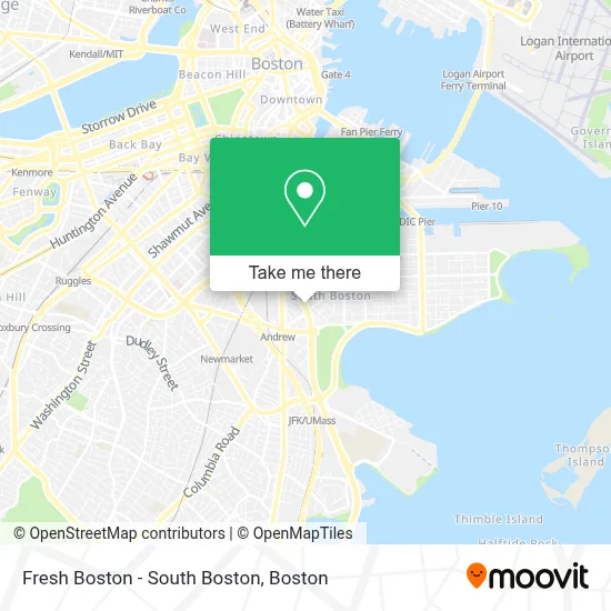 Fresh Boston - South Boston map