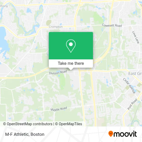 M-F Athletic map