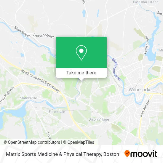 Matrix Sports Medicine & Physical Therapy map