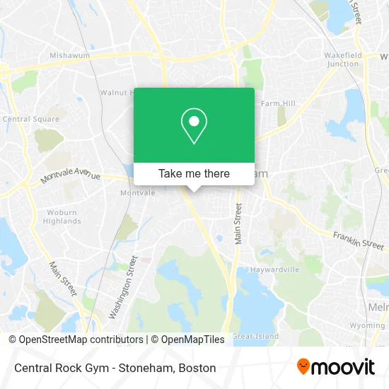 Central Rock Gym - Stoneham map