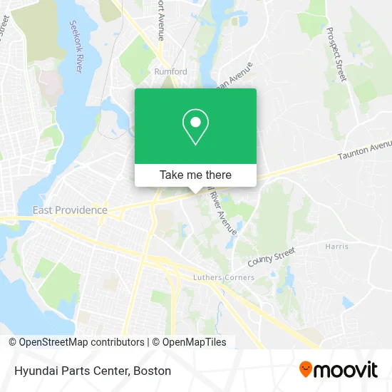 Hyundai Parts Center map