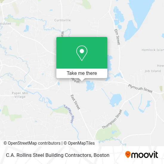 C.A. Rollins Steel Building Contractors map