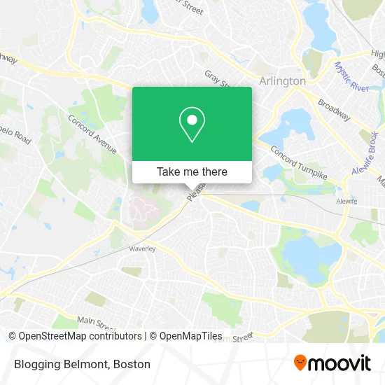 Blogging Belmont map