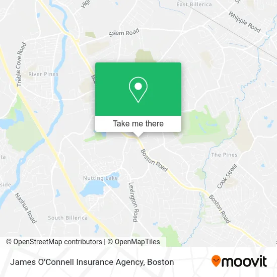 James O'Connell Insurance Agency map