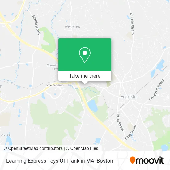 Learning Express Toys Of Franklin MA map