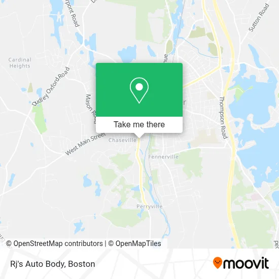 Rj's Auto Body map