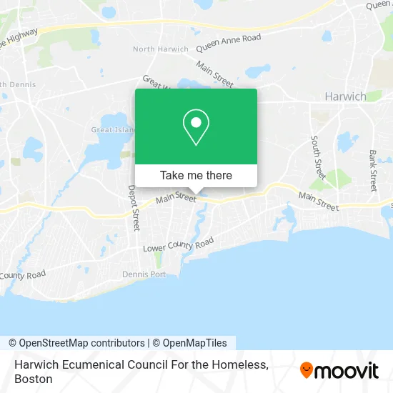 Harwich Ecumenical Council For the Homeless map