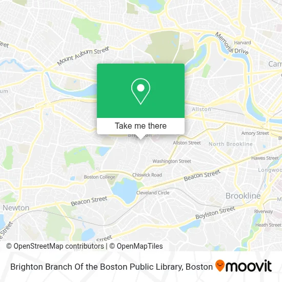 Brighton Branch Of the Boston Public Library map