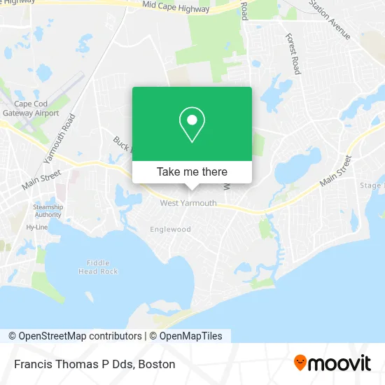 Francis Thomas P Dds map