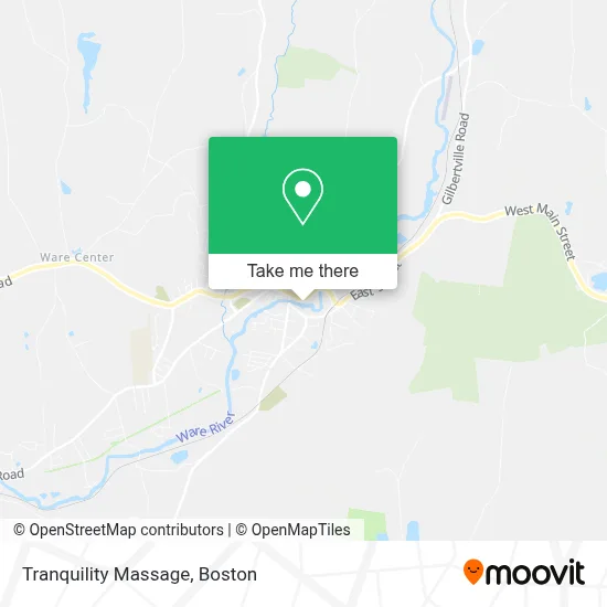 Tranquility Massage map