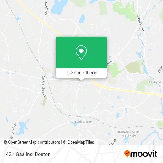 421 Gas Inc map