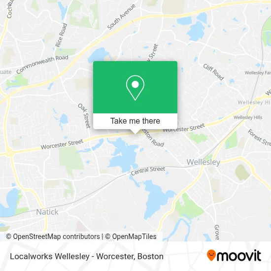 Localworks Wellesley - Worcester map