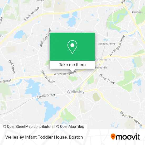 Wellesley Infant Toddler House map