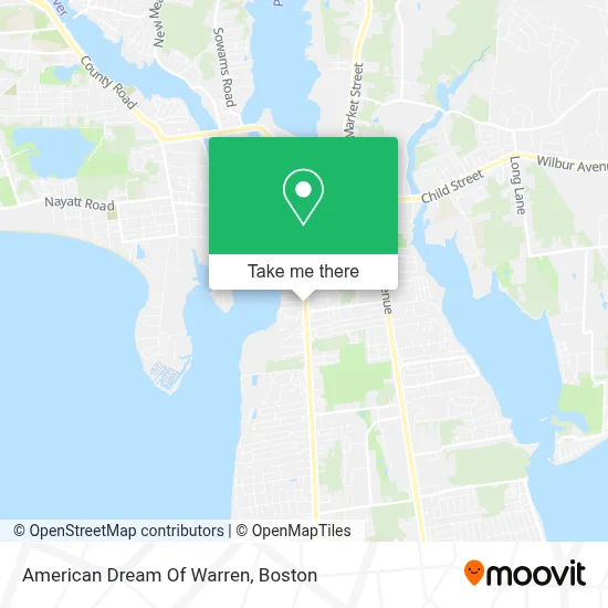 American Dream Of Warren map