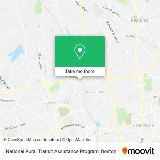 National Rural Transit Assistance Program map